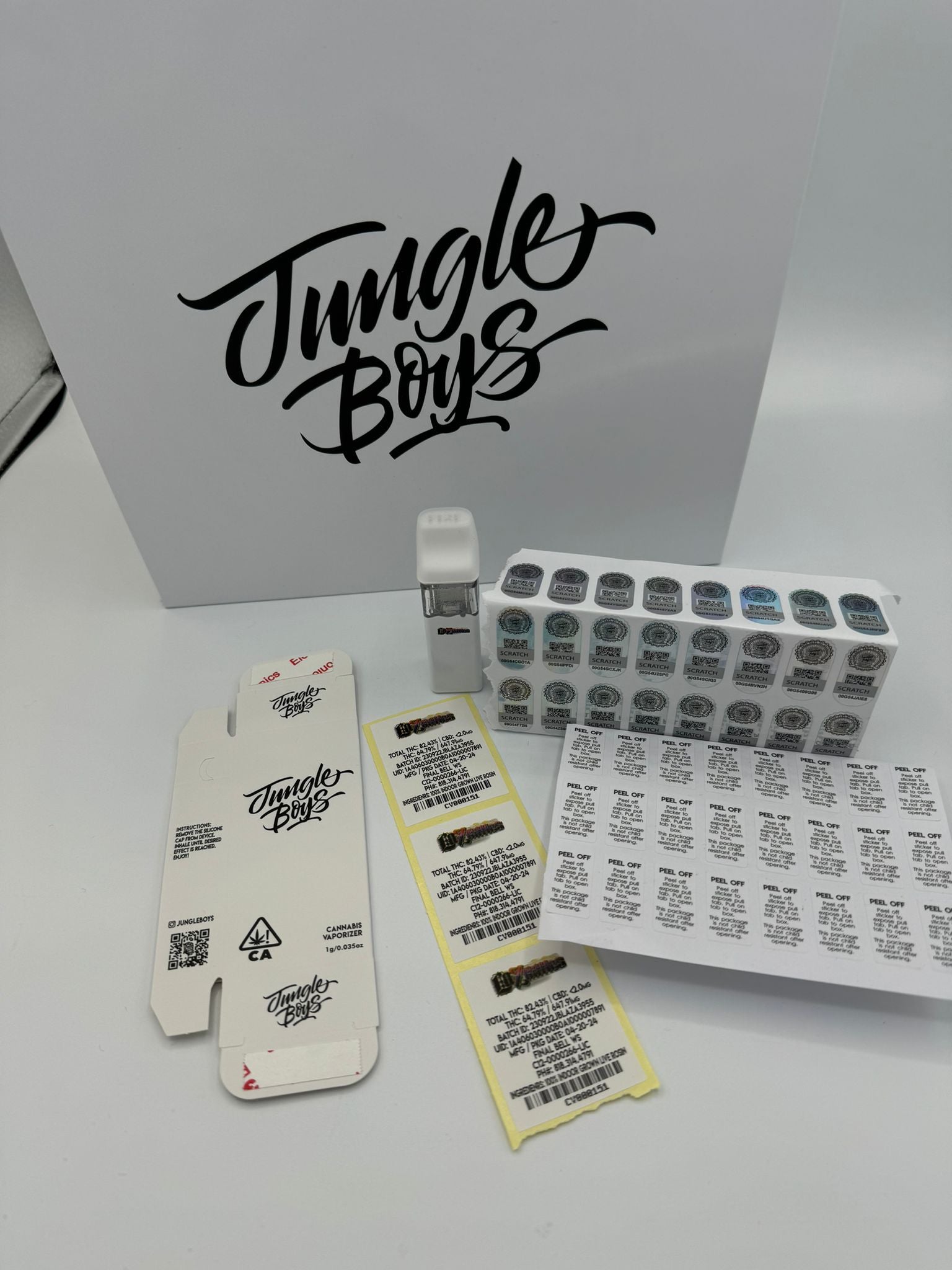 Jungle Boys V4 (White) Disposable Vape Pen  1ml (empty)