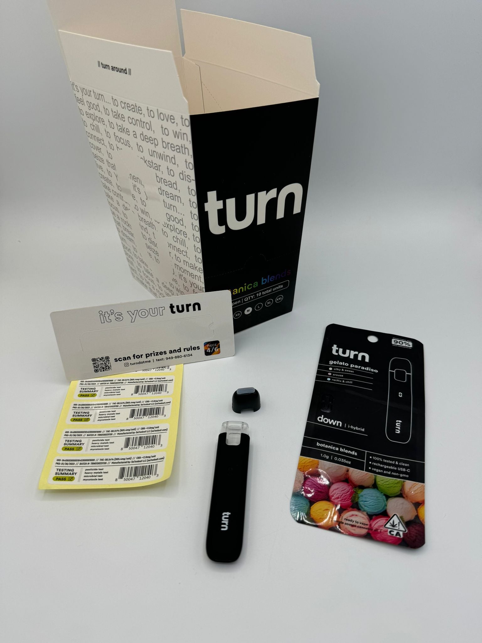 Turn V1 Disposable Vape Pen 1ml (empty)